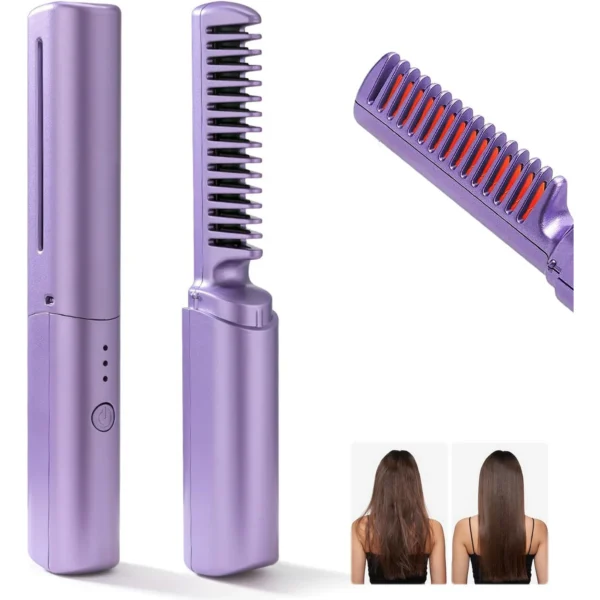 Negative Ion Hot Comb Hair Straightener